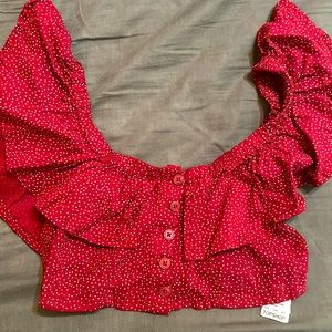 Cute summer cropped top by top shop